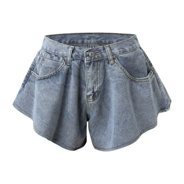 Denim Loose Shorts Skirts