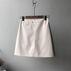 Frosted PU Leather Short Skirt Autumn New Korean Style High Waist Thin Temperament Short Skirt