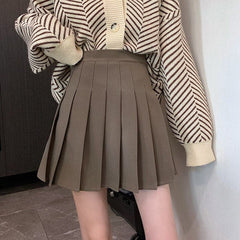 Skirt Pleated Mini High Waist Cute Girls Slim Skirt Summer Female Short Skirt Multicolor