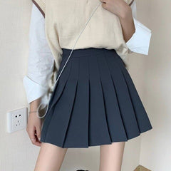 Skirt Pleated Mini High Waist Cute Girls Slim Skirt Summer Female Short Skirt Multicolor