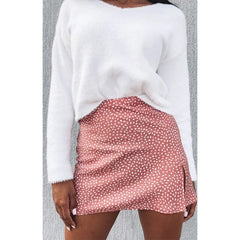 Wrapped in Cocktails High Waist Soft Casual Fashion Women's Mini Skirt