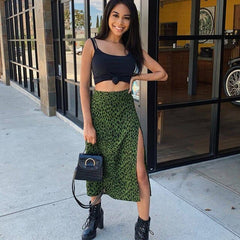 Women's Leopard Print Skirts