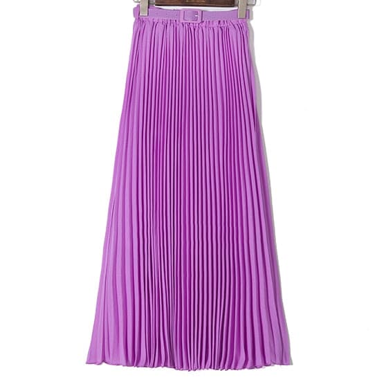 Womens High Waist Bohemian Pleated Maxi Skirts