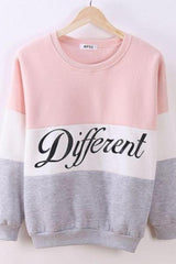 Letter Printed Pullover HoodiesFemale Fleece Sweatshirts
