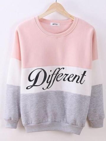Letter Printed Pullover HoodiesFemale Fleece Sweatshirts