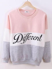 Letter Printed Pullover HoodiesFemale Fleece Sweatshirts