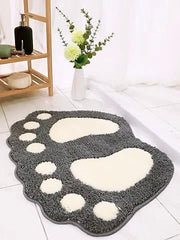 Bathroom Rugs Mats Water Absorbent Non-Slip Mat Used in Bathroom, Shower, Room, Etc.Soft Flocking Bath Mat Machine Washable Bath Mat Bathroom Mat