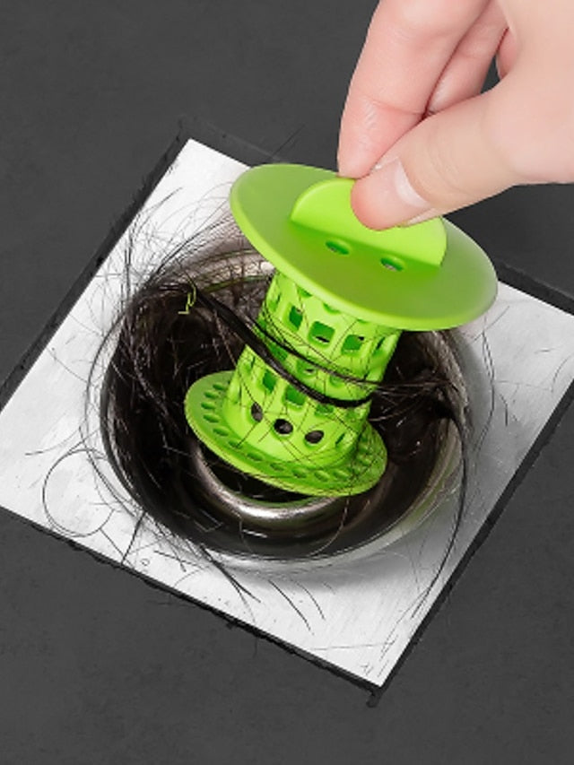 Bathroom Drain Hair Catcher Bath Stopper Plug Sink Strainer Filter Sewer Dredge Device Shower Hair Stopper Kitchen Bathroom Anti-clogging Bathroom Accessories