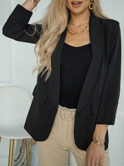 Blazers Casual Lapel Long Sleeve Blazer for Women