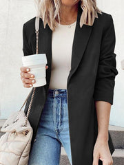 Blazers Fashion Lapel Slim Long Sleeve Blazer for Women
