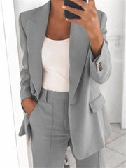 Blazers Lapel Slim Fit Temperament Blazer for Women