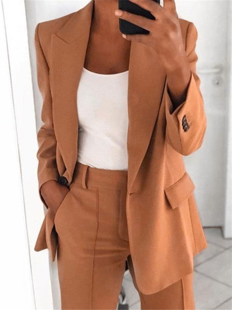 Blazers Lapel Slim Fit Temperament Blazer for Women