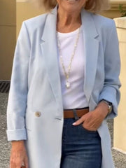 Blazers Lapel Slim Long Sleeve Blazer for Women