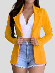 Blazers Long Sleeve Solid Slim Blazers for Women