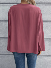 Bohemian Casual Solid Blouse