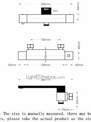Bathtub Faucet Black Wall Mounted, Bathroom Faucet Bath Roman Tub Filler Mixer Tap Brass, 2 Hole Sprayer with Cold Hot Water Hose