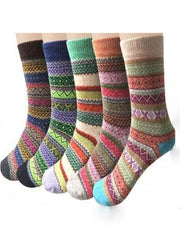 Red Knitted Underwear Socks
