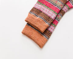 Red Knitted Underwear Socks