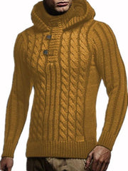 Mens Fashion Hooded Casual Sweater