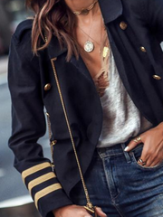 Plus size Casual Solid Outerwear