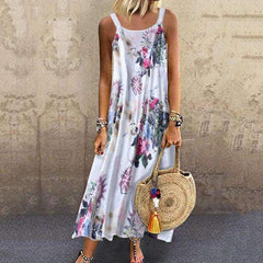 Women Summer Floral Vintage Shift Dresses