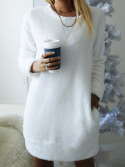 Loosen Casual Plain Dresses