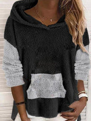 Casual Loosen Hooded Sweatshirt
