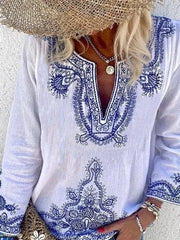 White V Neck Casual Shirts & Tops