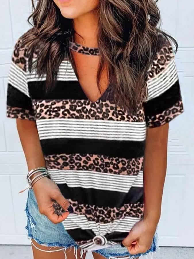 Cotton-Blend Casual T-shirt