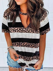Cotton-Blend Casual T-shirt