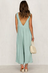 Fashion Pure Vest Jumpsuits