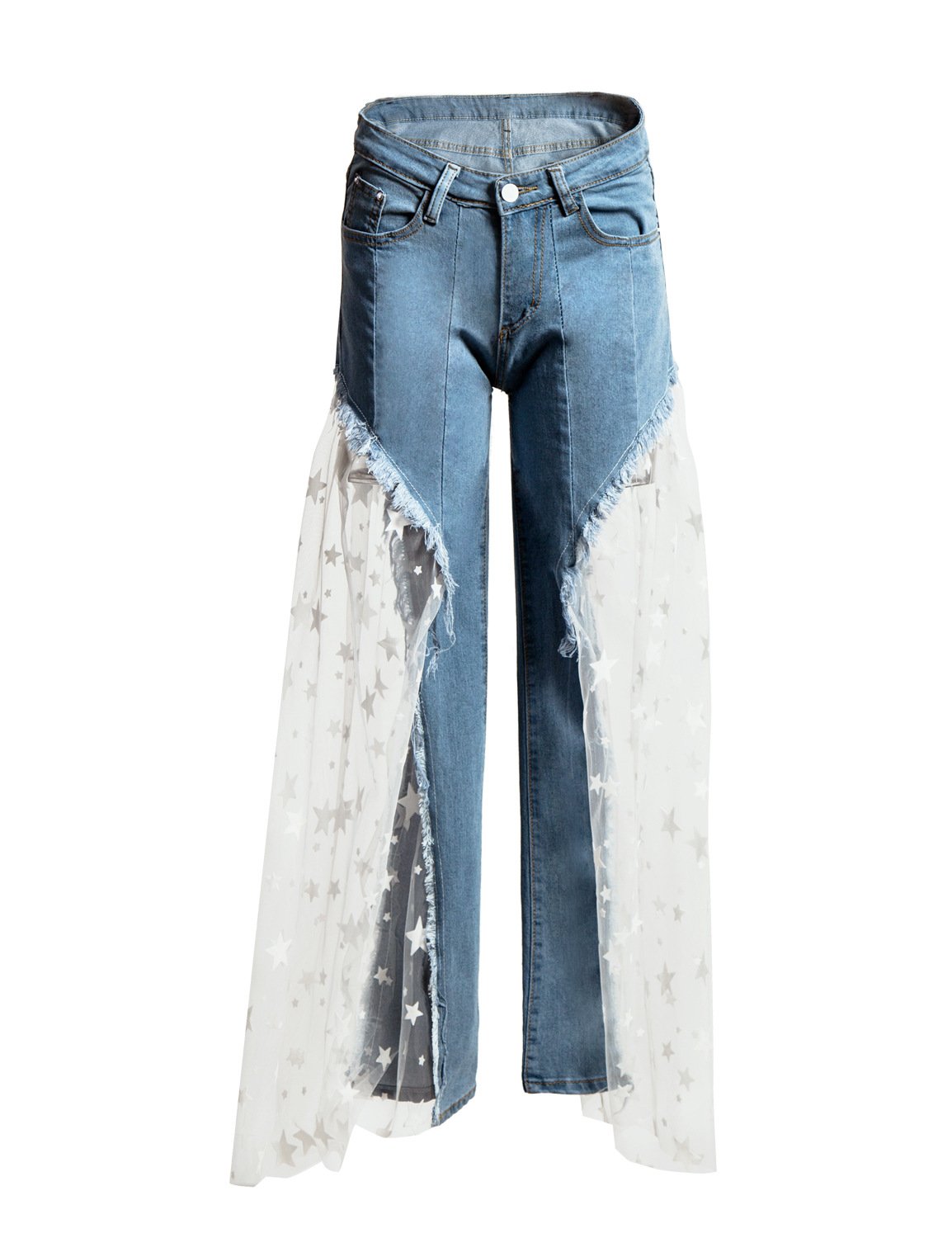 New Fashion Grenadine Gored Loose pants