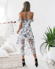 New Floral Off shoulder Skater Dresses