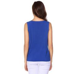 Round Neck Cutout Plain Vests