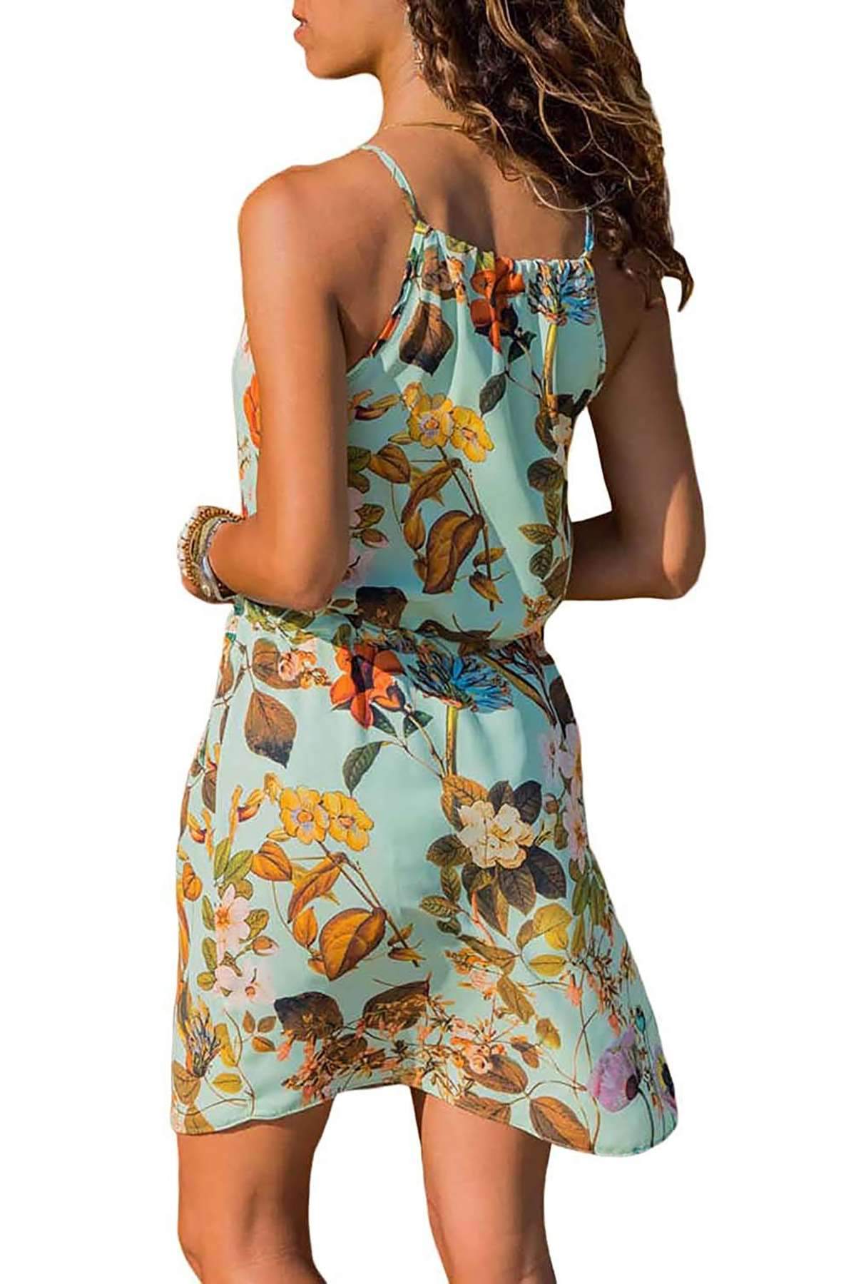 Fashion Lacing Vest Skater Vacation Dresses