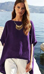 Pure Loose Cotton fabric Short sleeve T-Shirts