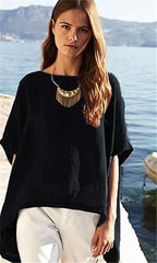 Pure Loose Cotton fabric Short sleeve T-Shirts