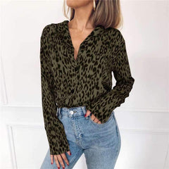 Casual Long sleeve Print Blouses