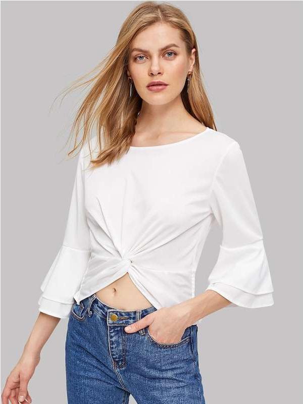 Fashion Pure Round neck T-Shirts