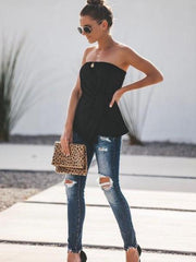 Sexy Corselet Pure Sleeveless Top