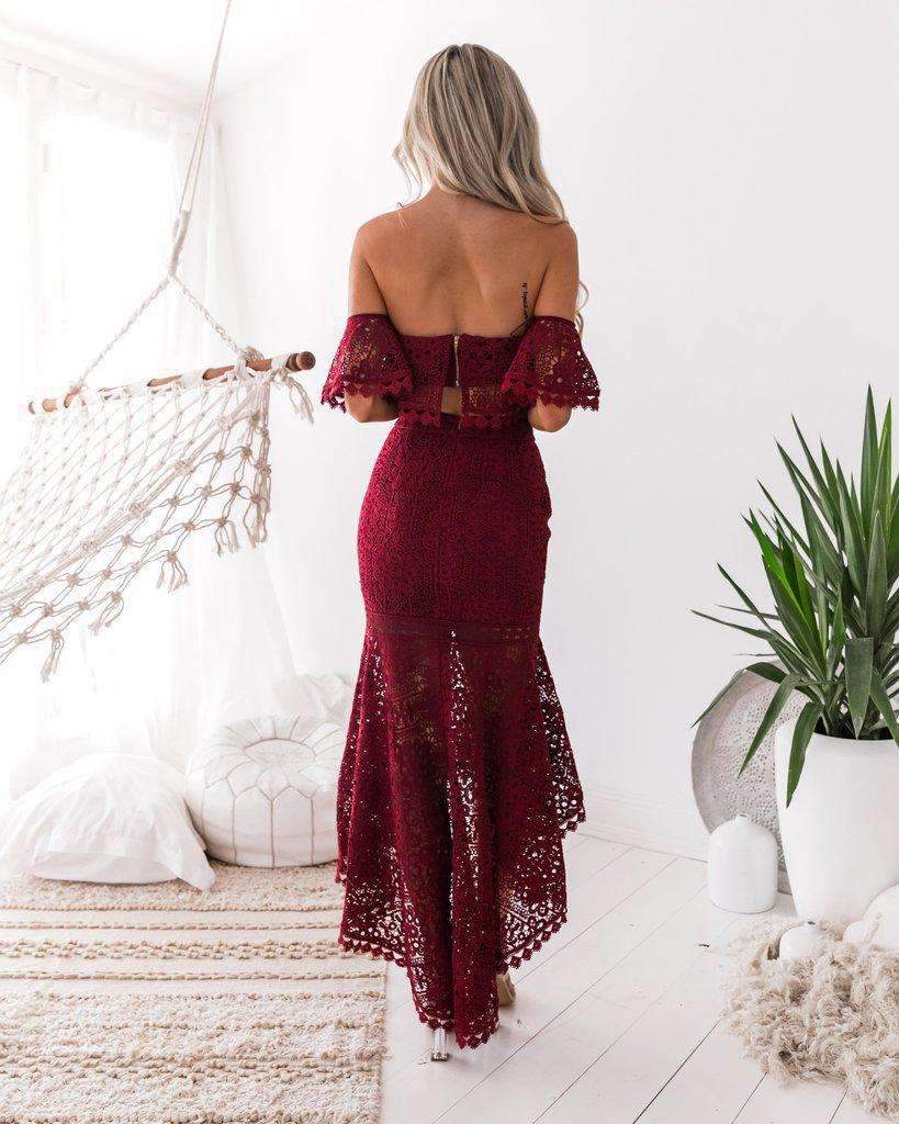 Sexy Off shoulder Lace Suits Bodycon Dresses