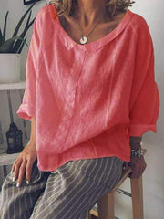 Pure Round neck Blouses