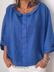 Pure Round neck Blouses