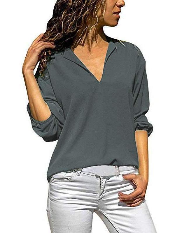 Casual Loose V neck T-Shirts