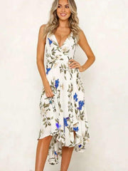 Sexy Backless Lacing Vest Skater Dresses