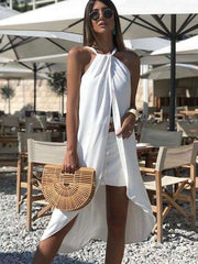 Sexy Sleeveless Halt Beach Shift Dresses