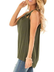 Sexy Cutout Sleeveless T-Shirts