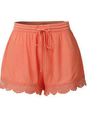 Women daily plain shorts