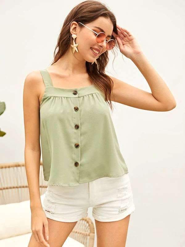 Fashion Pure Single breasted Vests