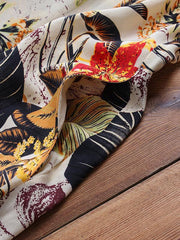 Fashion Printed Cotton Blend Maxi Dresses